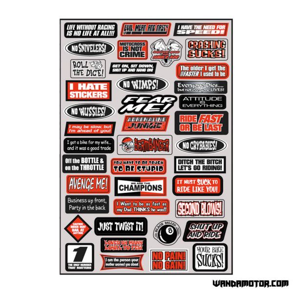 Decal kit Sponsor D 35 x 50 cm